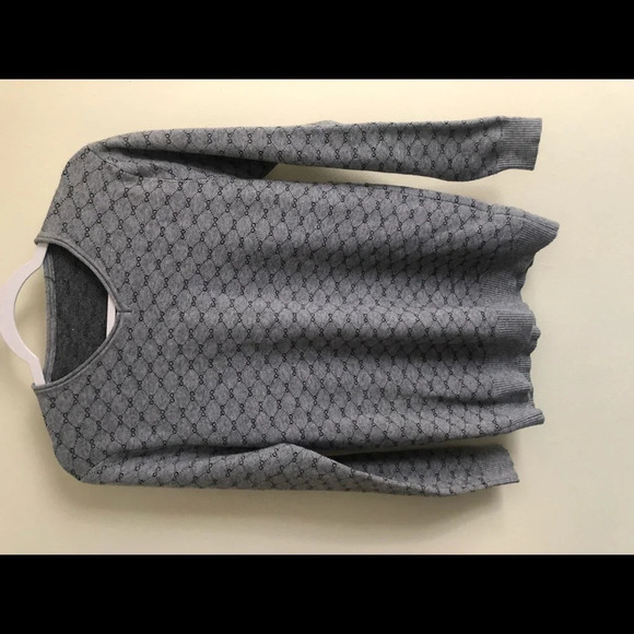 Pavini Infinity/Geometric V-Neck Sweater - Picture 1 of 5